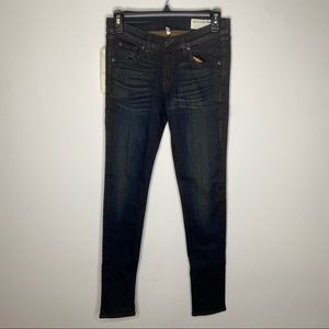 NWT Rag & Bone black skinny brown denim jeans